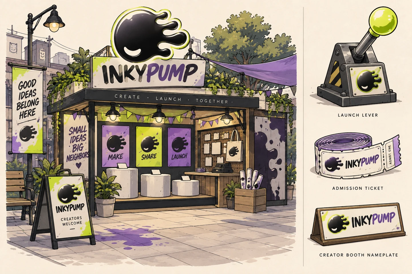 INKYPUMP Market concept artwork