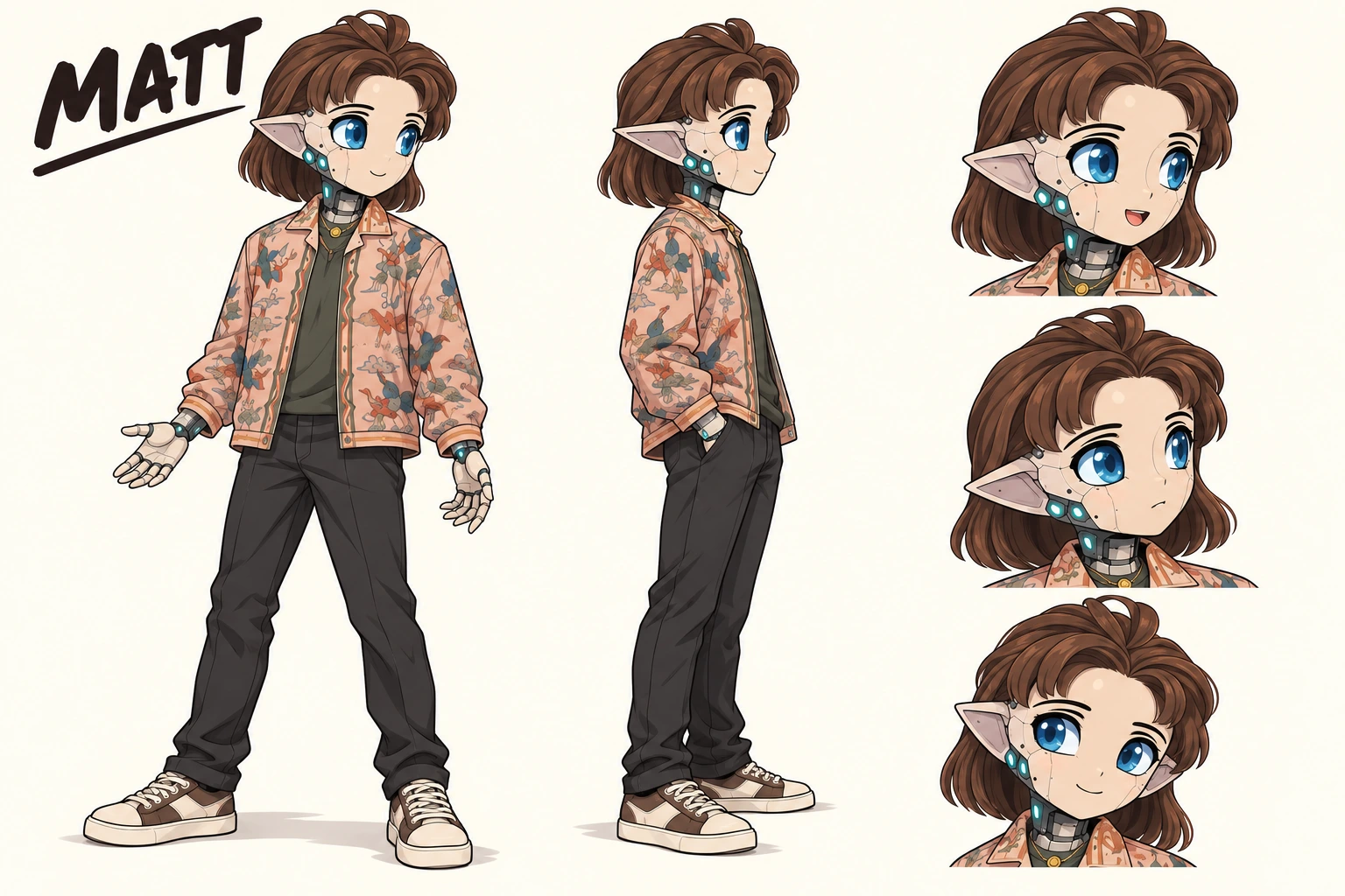 matt full character artwork with poses and expressions