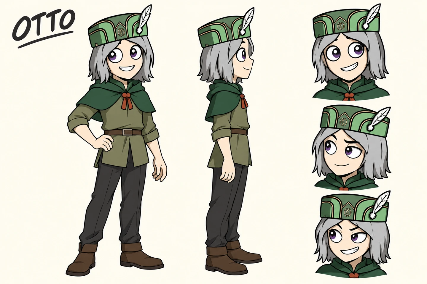 OTTO full character artwork with poses and expressions